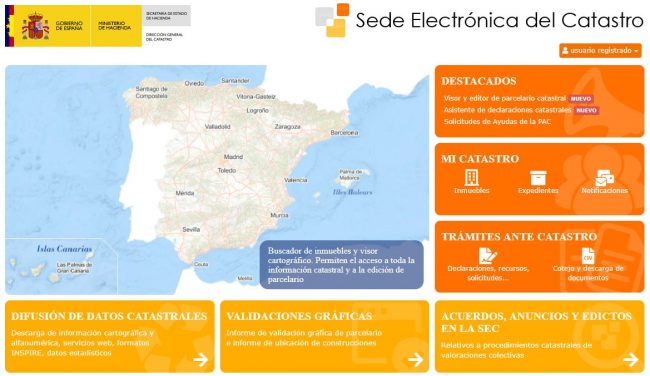 Sede electrónica del catastro