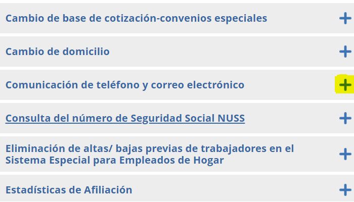 consulta número seguridad social nuss