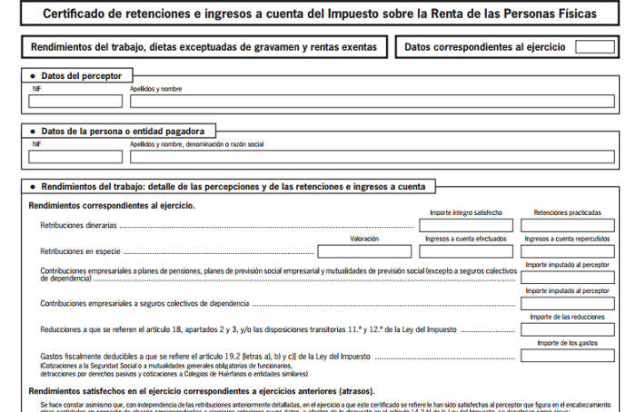 Ejemplo de certificado de retenciones