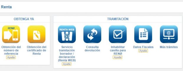 Renta Web acceso