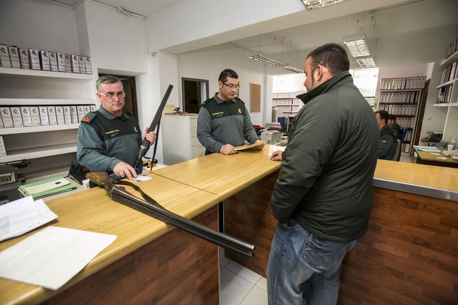 Intervención de armas en la Guardia Civil